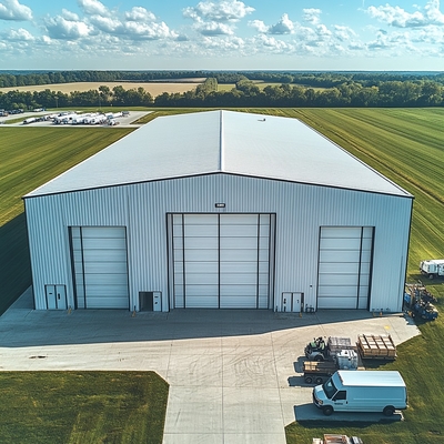 Custom Garages Buildings Steel Structure Warehouse for Storage Workshop Factory House