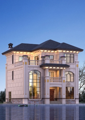 UPS Unique Design Ready-Made Prefabricated Steel Villa Water-Resistant Prefab Fiber Cement House for Family Living