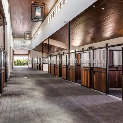 Modern Steel Horse Stable for Horse Riding Farmhouse Use Convenient Horse Riding House Warehouse Design