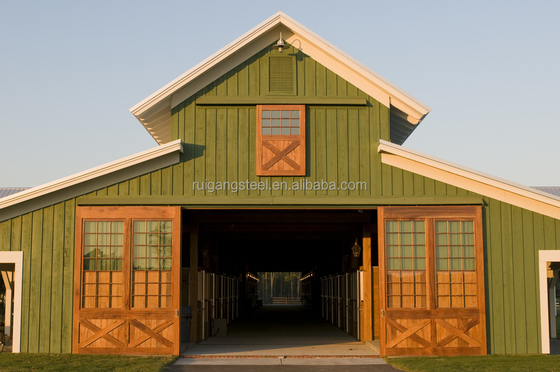 Modern Design Steel Frame Prefab Horse Stable Horse Box Stable for Farmhouse and Warehouse Use