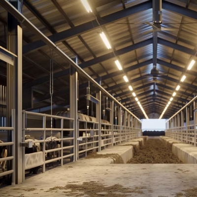Customized Steel Structure Cow Farm Building for Livestock House Management