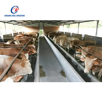 Livestock Shelter Dairy Farm Shed Prefabricated Sheep Goat Farming Sheds Design Goat House Farm Sheds for Live Cattle
