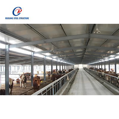 Livestock Shelter Dairy Farm Shed Prefabricated Sheep Goat Farming Sheds Design Goat House Farm Sheds for Live Cattle