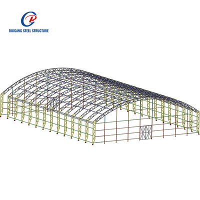 Industrial-Style Galvanized Steel Frame House Prefabricated for Farmhouse Livestock Farm with Rock Wool Insulation