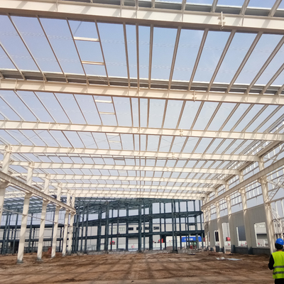 Industrial Prefabricated Steel Structure Workshop Warehouse H-Section Steel Metal Building Frame