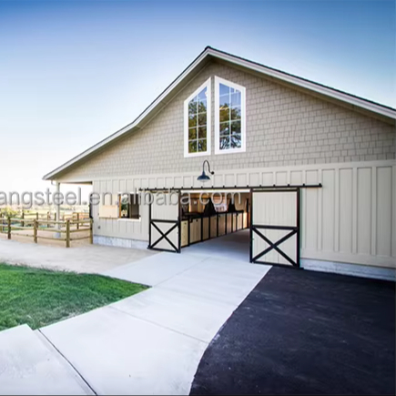 Modern Design Steel Frame Prefab Horse Stable Horse Box Stable for Farmhouse and Warehouse Use