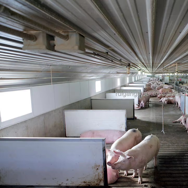 High-Quality Steel Structure Hog Pen/Pigpen Durable and Spacious for Optimal Pig Farming.