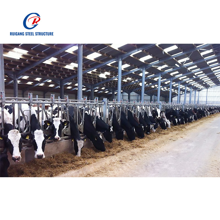 Stable Design Porcherie Prefabricated Steel Structure Poultry Farm Dairy Cattle Pig Shed Home Farm House Building
